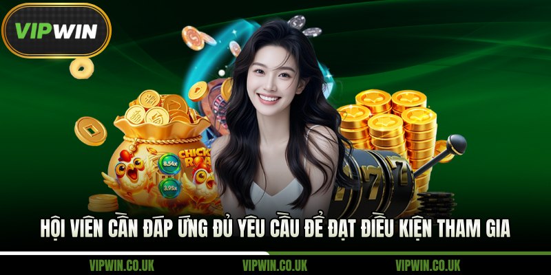 Hội viên cần đáp ứng đủ yêu cầu để đạt điều kiện tham gia khuyến mãi Vipwin